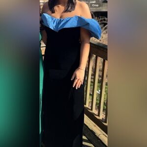 Tuckernuck Zanzibar Blue and Black Artemis Dress